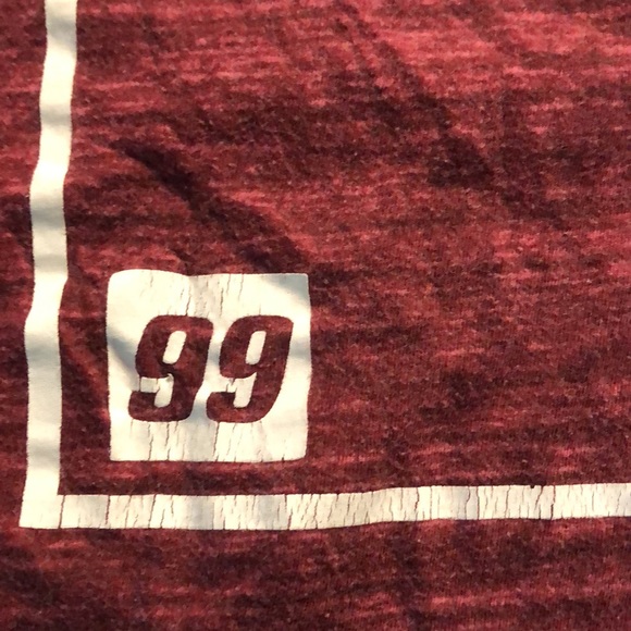 Hollister California Red Heathered Graphic Logo Shirt - Picture 8 of 9